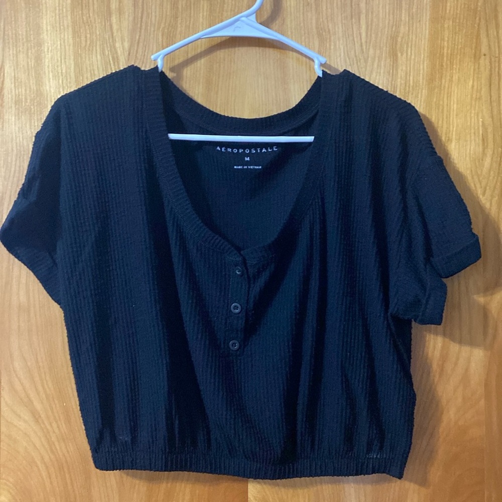 Aeropostale Black Crop Top